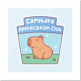 Cute Capybara Appreciation Club Posters and Art